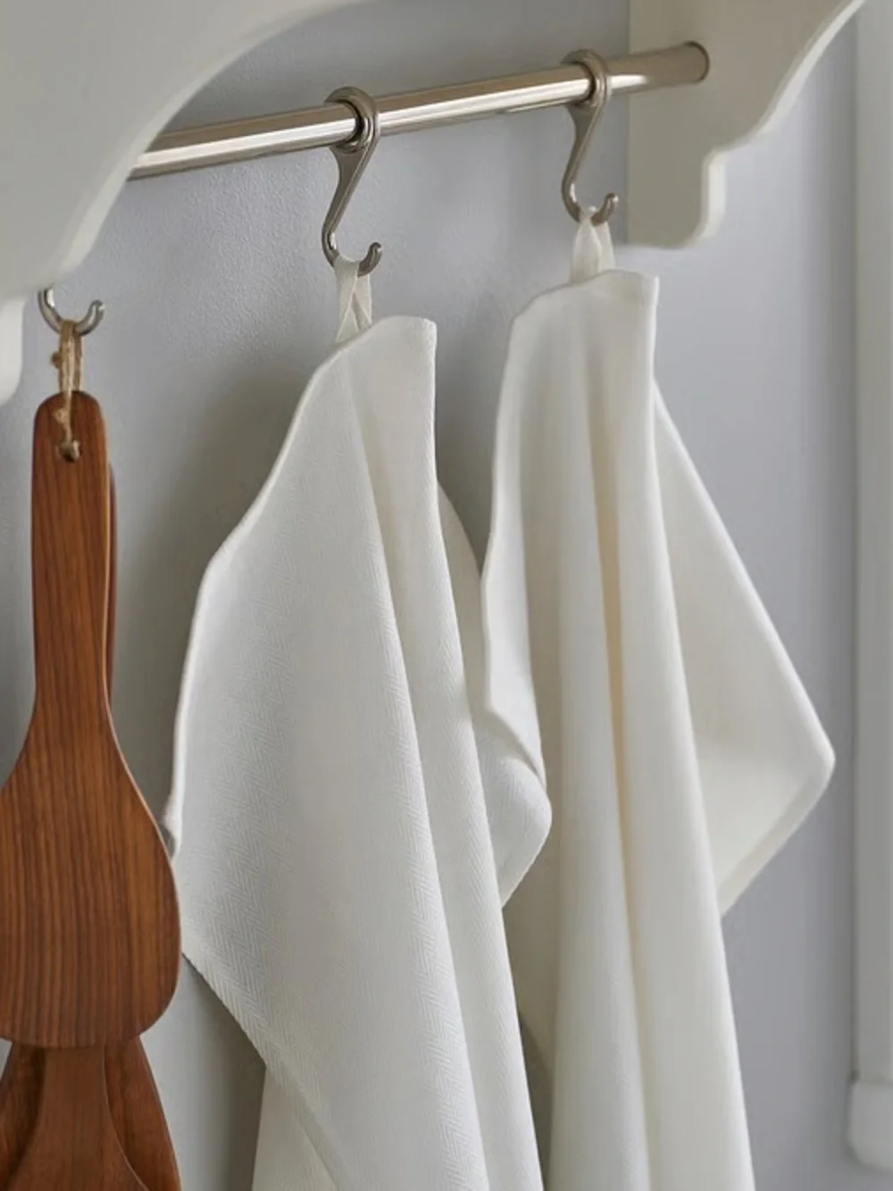 Classic White Cotton Bath Towels